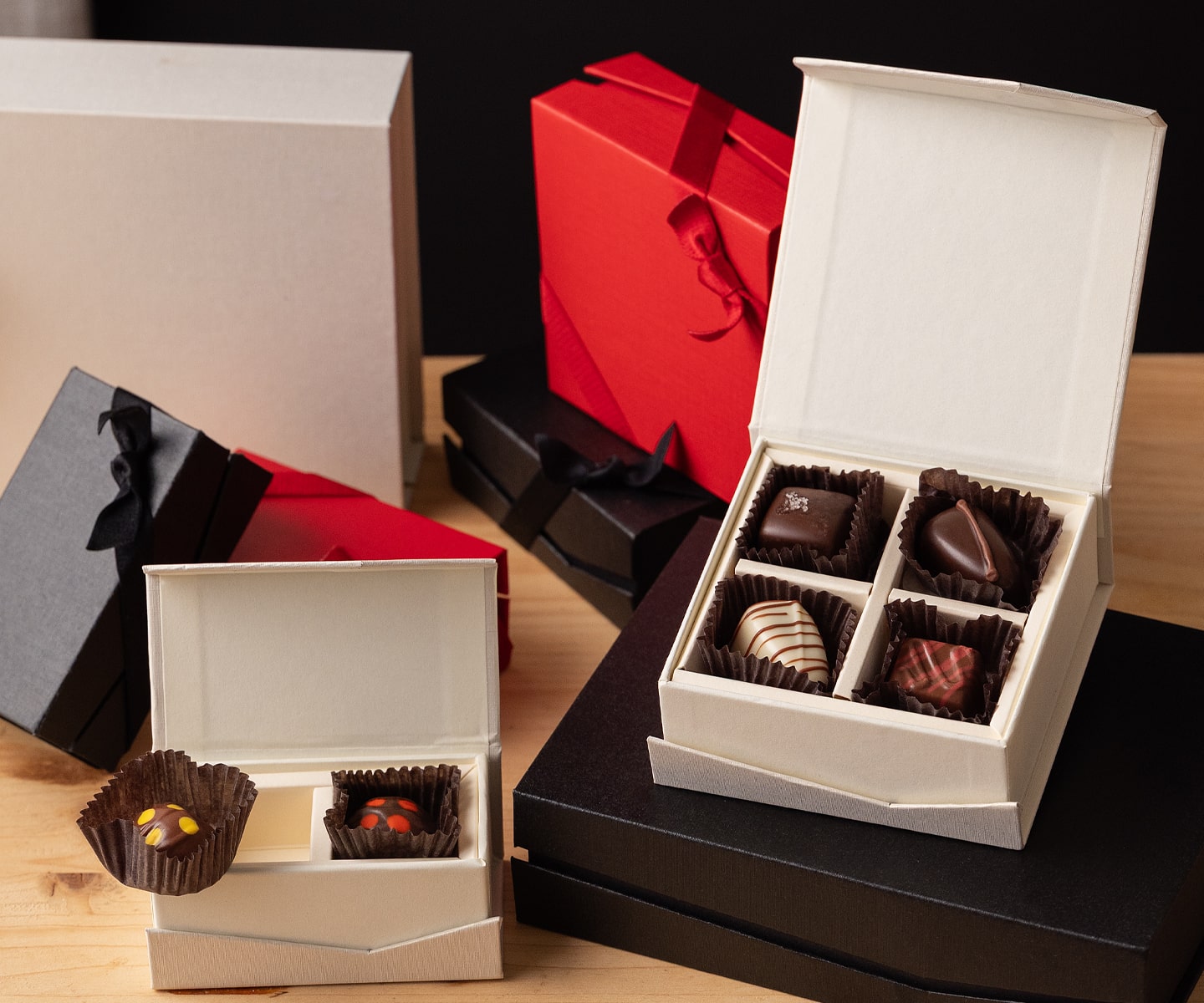 Elegant Torn Ranch corporate gift box featuring gourmet truffles, nuts, and popcorn showing evolving 2026 gifting trends.