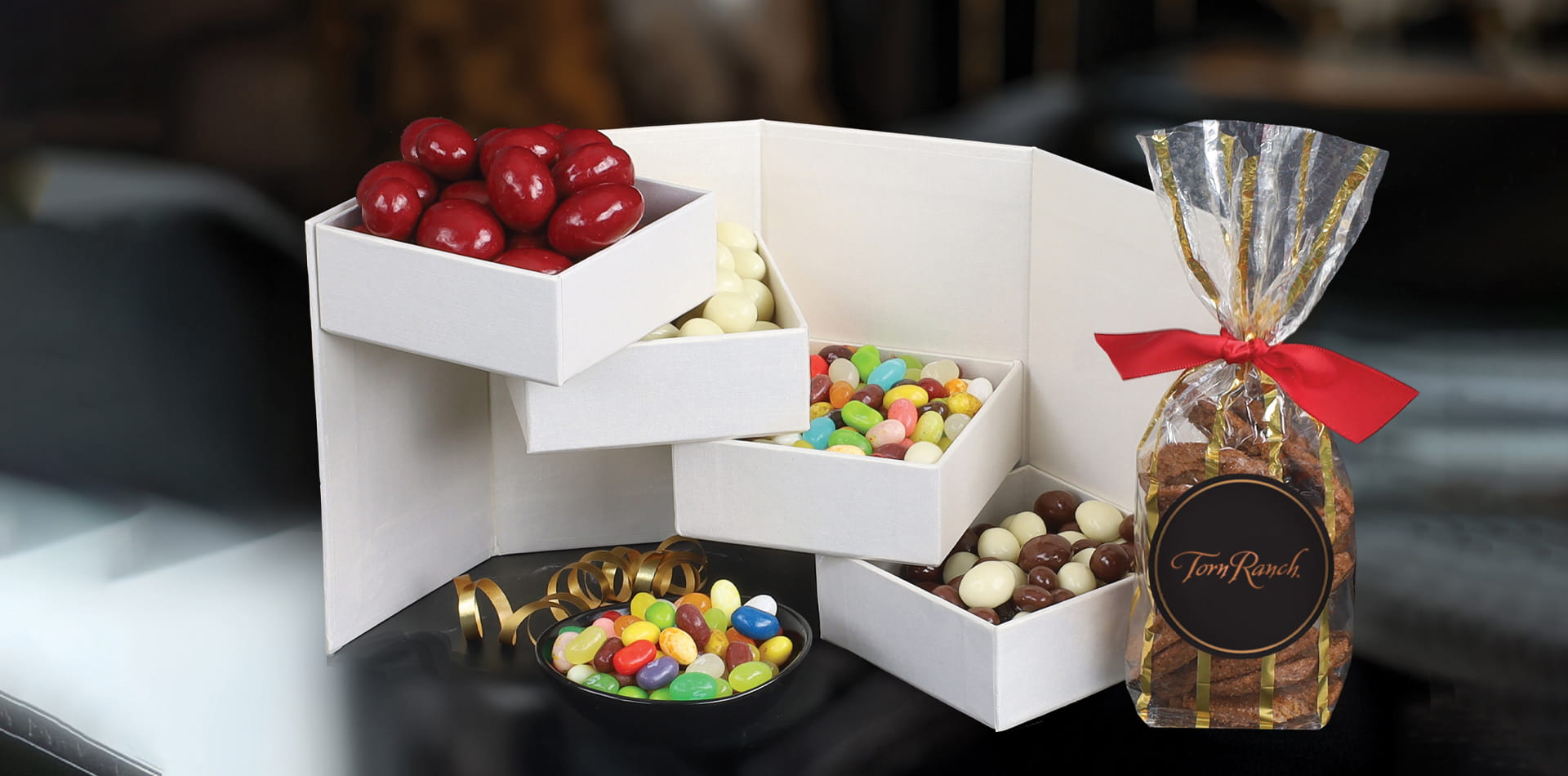 ETorn Ranch small and large gourmet gifts side by side, illustrating the balance between everyday appreciation and luxury recognition.