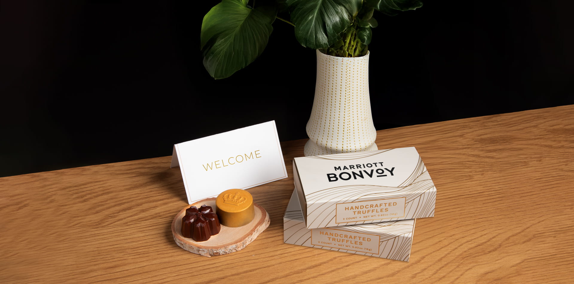 Guests enjoy a premium welcome amenity upon arrival.